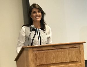 UN Ambassador Nikki Haley